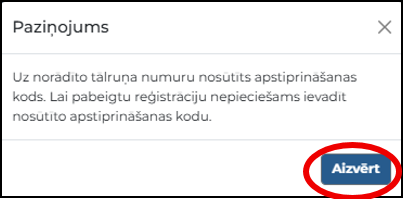 Reģistrācijas poga