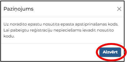 Reģistrācijas poga