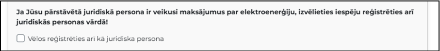 Reģistrācijas poga